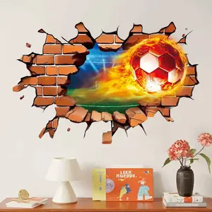 2026 World Cup Football Wall Sticker Set, PVC Material Adhesive Window Decal, Home Viewing Party Decoration, Fan Support Supplies