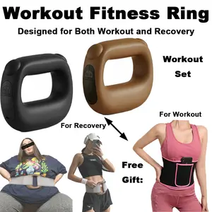 MOVANA Extra Bonus Fitness Waist Band Included | 2026 New Fascia Ring, Adjustable Design Home Workout Equipment, Portable & Easy to Carry Exercise Gear, Comfortable Waist Fit Up to 55in, Home Gym Accessory for Men & Women