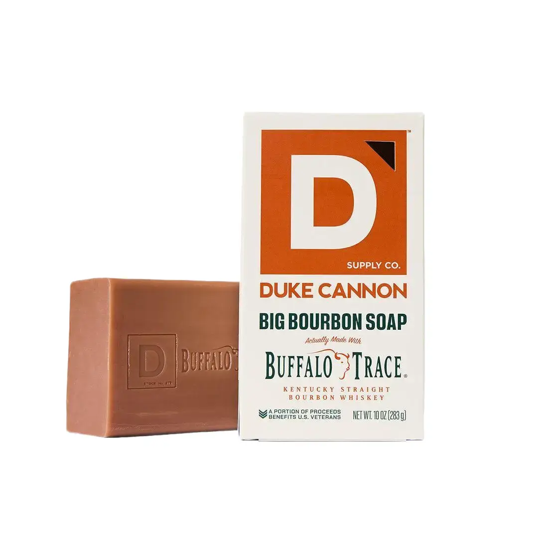 Duke Cannon Supply Co. Men's Big Brick of Soap, Bourbon (10 oz) Superior Grade Soap Bar With Unique, Outdoor, Masculine Scents Duke Cannon Supply Co. Men's Big Brick of Soap, Bourbon (10 oz) Superior Grade Soap Bar With Unique, Outdoor, Masculine Scents