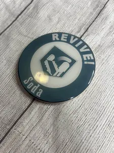 4-in Glossy COD Zombies Quick Revive Epoxy Coasters, Tableware Coasters with Rubber Pads for Gaming Enthusiasts