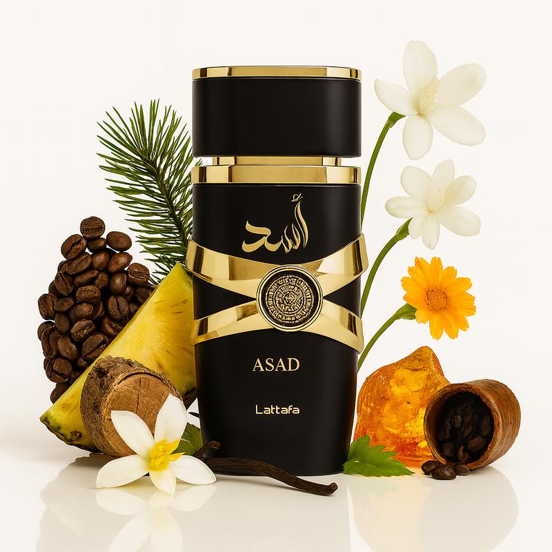 Lattafa Perfumes Asad for Unisex Eau de Parfum Spray, 3.4 Ounce