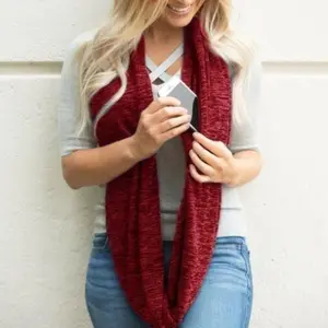 Pocket Infinity Scarf  Multiple Colors