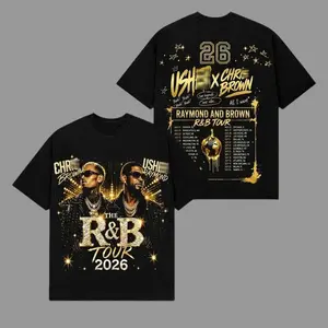 Ch.Brown Usher Raymond The R&B Tour 2026 Unisex Tee