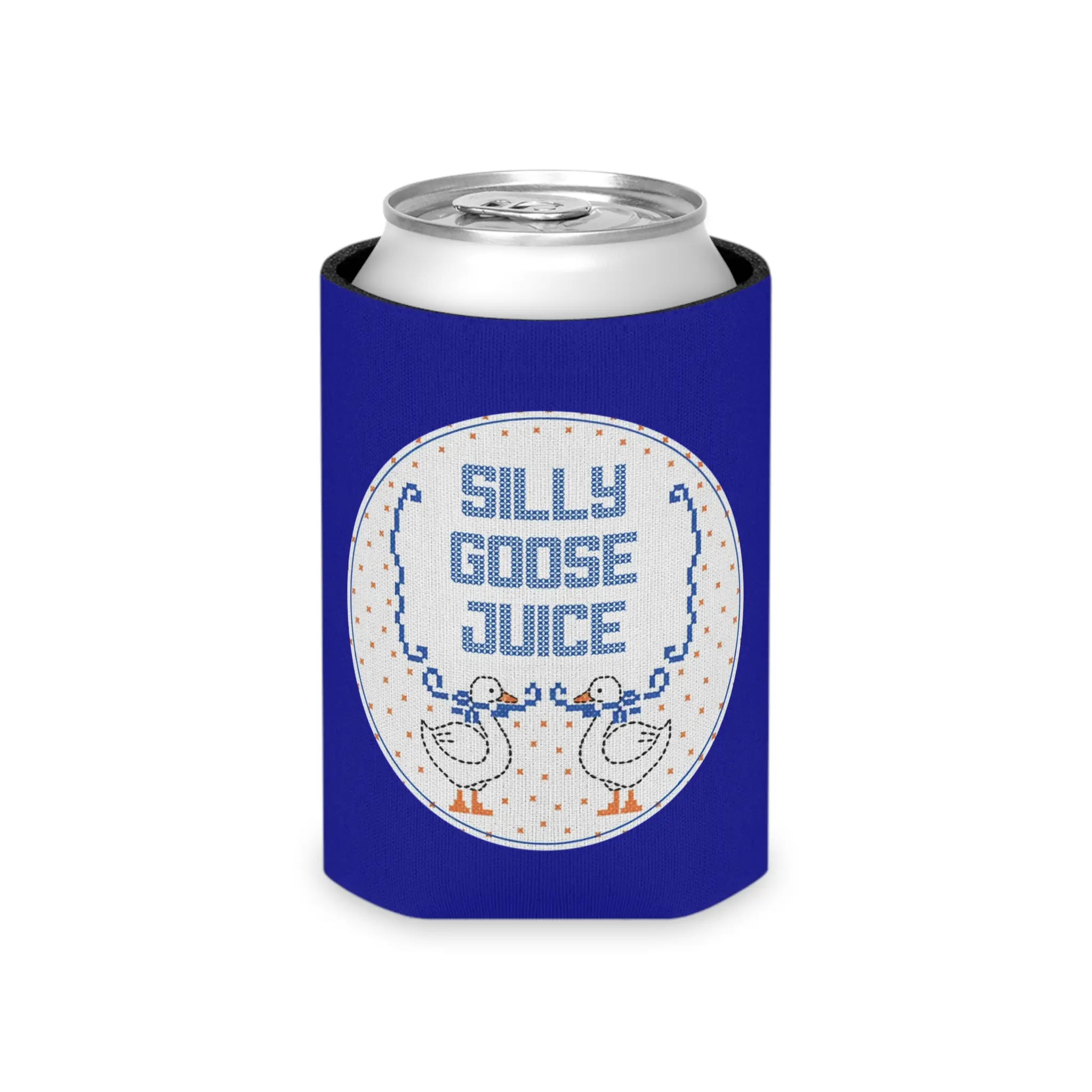 Funny Silly Goose Juice Can Cooler, Silly Goose Koozie Can Cooler Gift For friend
