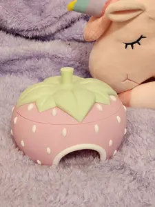 Strawberry Themed Hide for Reptiles or Spiders with Removable Lid