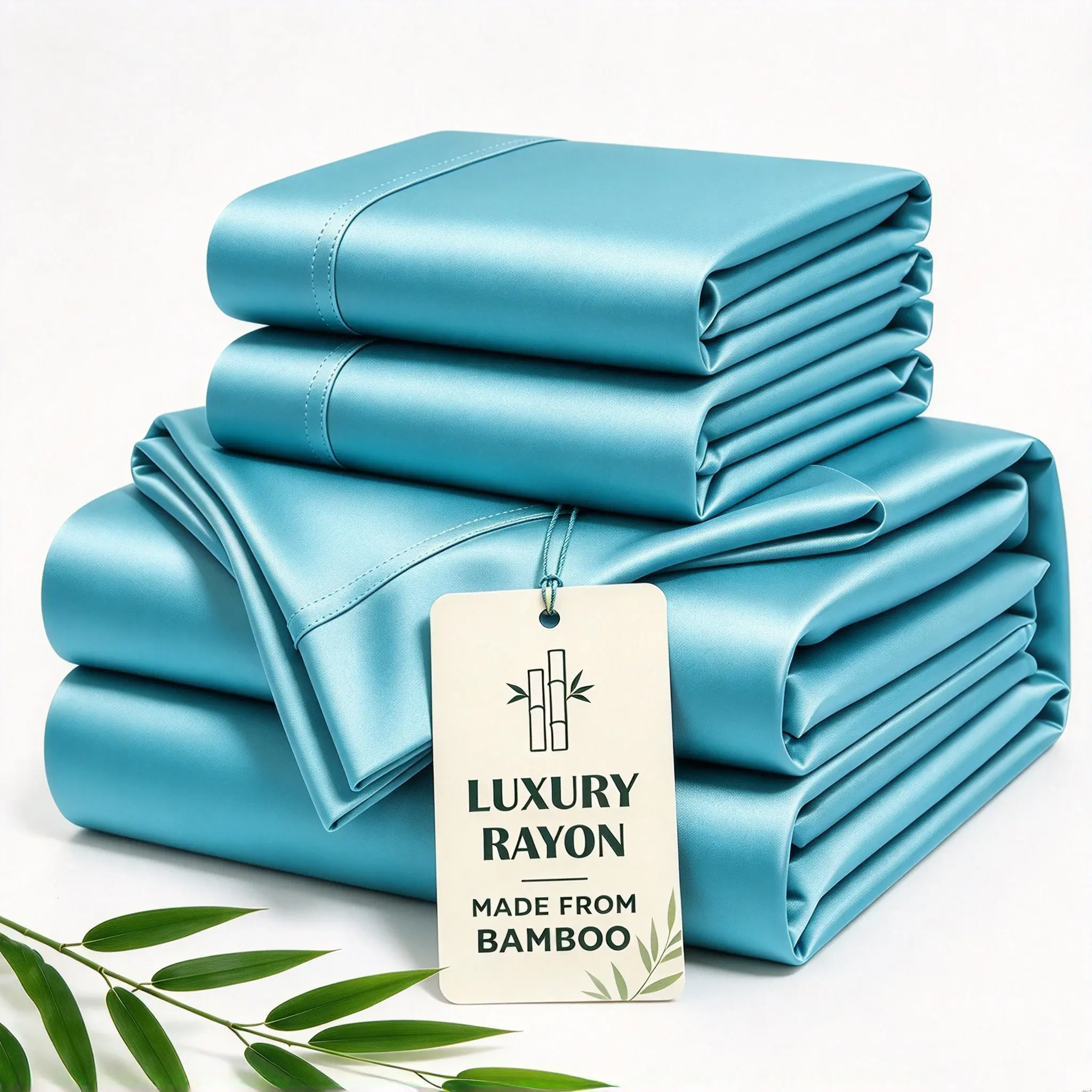 OS OMYSTYLE Cooling Bamboo Fiber Sheet Set - 16-Inch Extra-Deep Pocket Sheets - Luxuriously Soft, Hotel-Style Cooling Bedding - Ideal for Hot Sleepers, Wrinkle Shrink-Resistant, Twin, Full, Queen, And King Sizes