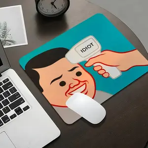 Black Humor Comically Meme Mouse Pad Square Mousepads 45x40 Large 22x18 Small non-slip rubber gaming mouse pad, smooth sliding surface, stylish aesthetic desk accessory for office, laptop and desktop