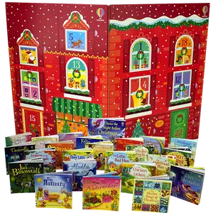Advent Calendar Book Collection 24 Hard Cover Books Total Christmas New in Sealed Box