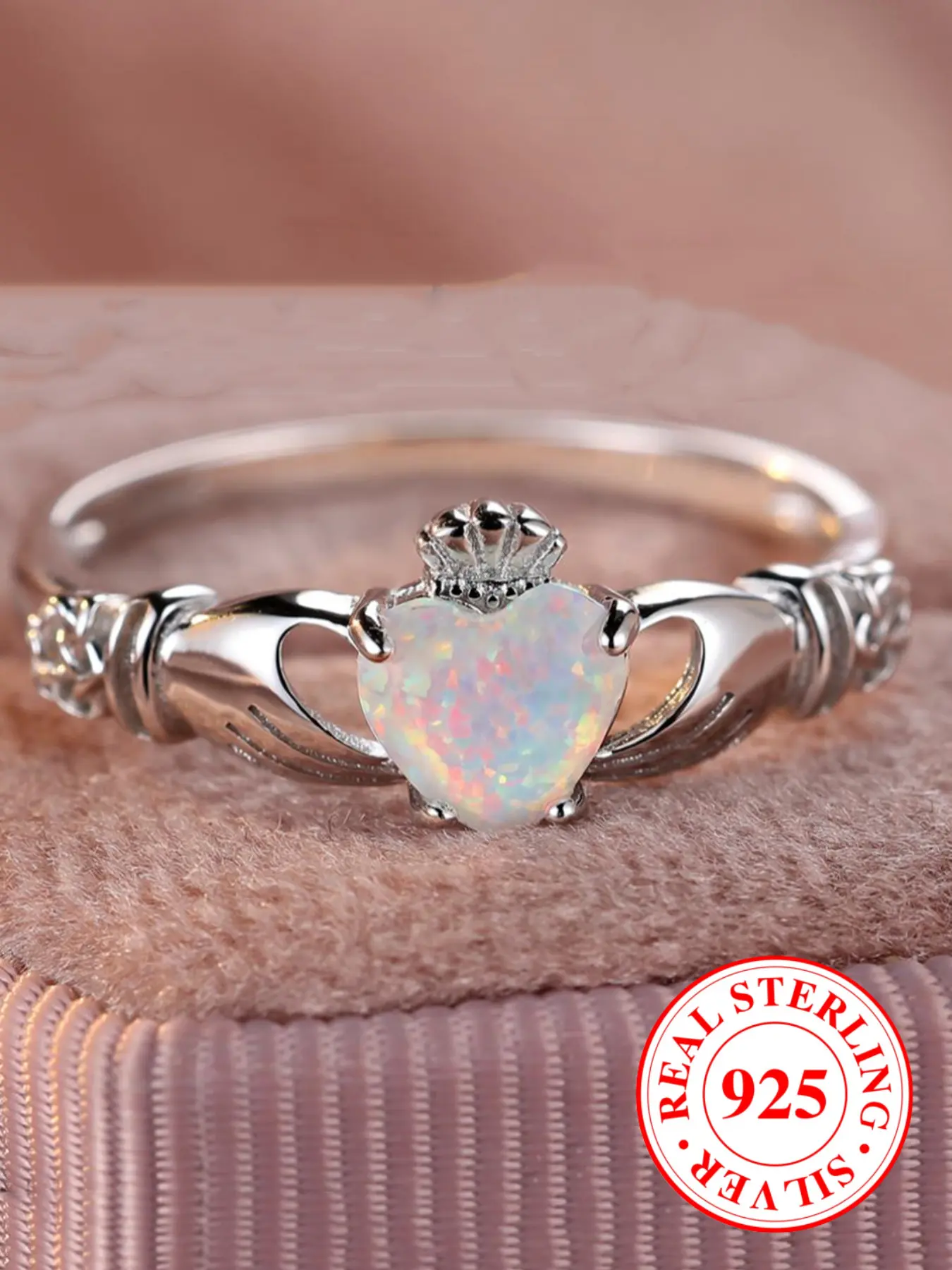 S925 Sterling Silver Cute Heart Shaped Ring, Heart Cluster Ring, Heart Design Ring, Fashion Heart Rings, Fashion Accessories for Women & Girls, Trendy All-match & Exquisite Jewelry for Birthday Gift