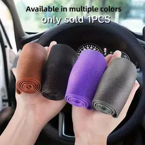 Car Universal Silicone Steering Wheel Elastic Glove Cover Texture Soft Multi-color Auto Decoration DIY Covers Accessories, Car Interior Kit, Car Interior Accessory