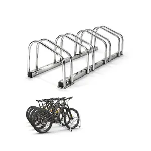 Heavy Duty Bike Floor Stand – Freestanding Double Two-wheeler Parking Rack for Garage, Apartment, Home, Bike Shop – Fits 22-28" Wheels & 2.2" Tire Width – Indoor Outdoor Steel Storage Organizer