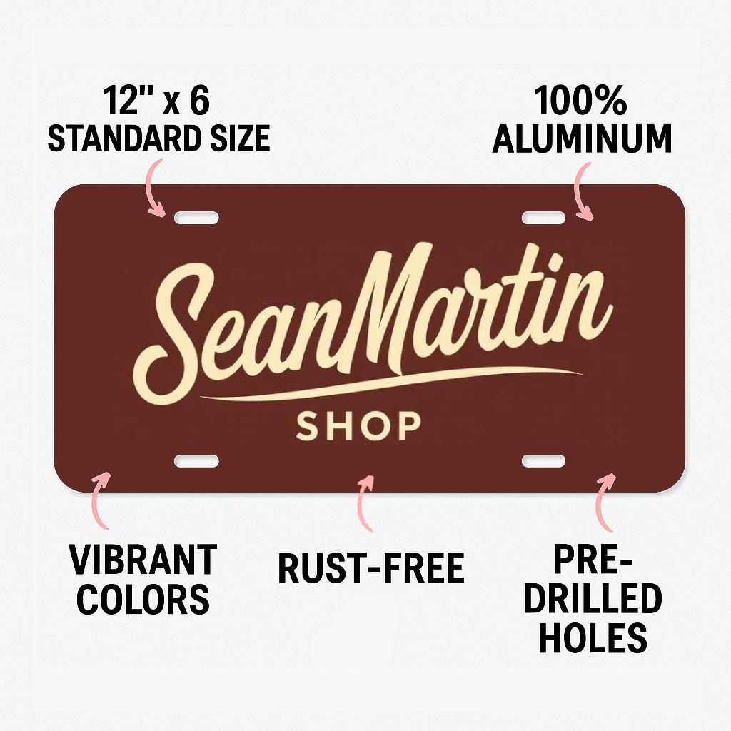 Yellowstone Dutton Ranch Mountain License Plate, 12"x6" Aluminum, TV Show Inspired Vanity Tag for Fans of the Dutton Family