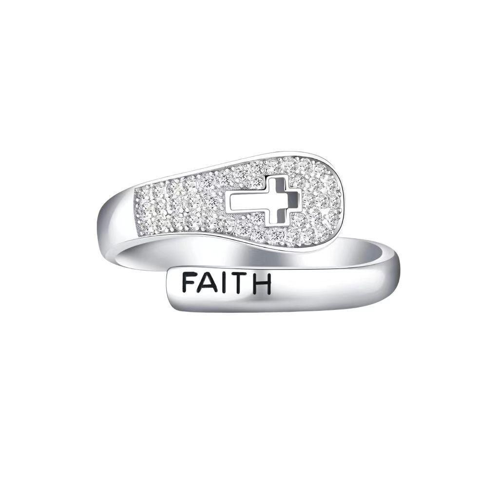 Faith Cross Ring  A Symbol of Belief and Strength