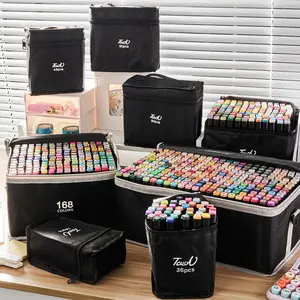 Double-ended Marker Pen Set, 1 Set Waterproof Stackable Color Marker Pen, Professional Art Hand-painted Graffiti Marker Pen for Students