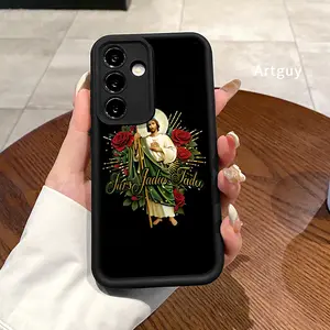 Saintly Radiance Advanced fashion gift Case for Samsung S24 ultra plus S25 S23 S22 Ultra Plus Shockproof Full Camera Protection Durable slim Silicone Cover