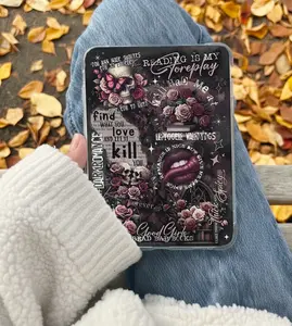 Dark Romance Bookish Kindle Insert for Clear Case – Aesthetic Book Lover Decor | Cozy Reading Accessory