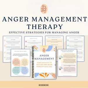 Anger Management Relaxation Handbook, Cbt Diary for Teens & Adults, Spiral Bound Anger Control Workbook, Stress Relief Techniques, Spiral Bound Planner