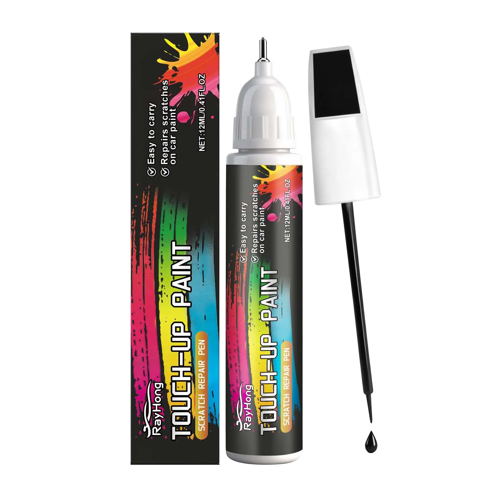 Black Car Touch-Up Paint Pen - Waterproof, Wear-Resistant Car Repair Tool for Scratch Maintenance, Car Repair Tools