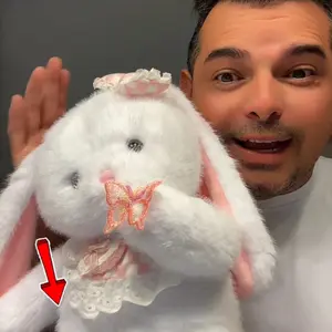 Cute Rabbit Design Plush Toy, 1 Count Soft Stuffed Rabbit Plushie, Cartoon Rabbit Plush Doll, Stuffed Animals, Plush Toy for Home & Office Decor