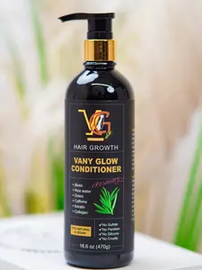 Vany Glow Conditioner – Hydrating & Nourishing Formula with Biotin, Rice Water & Keratin for Soft, Smooth, Healthy-Looking Hair (470ml)