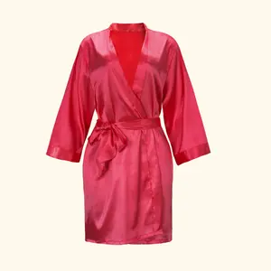 【9.9】Beautyforever Customized Silk Night Robe For Women