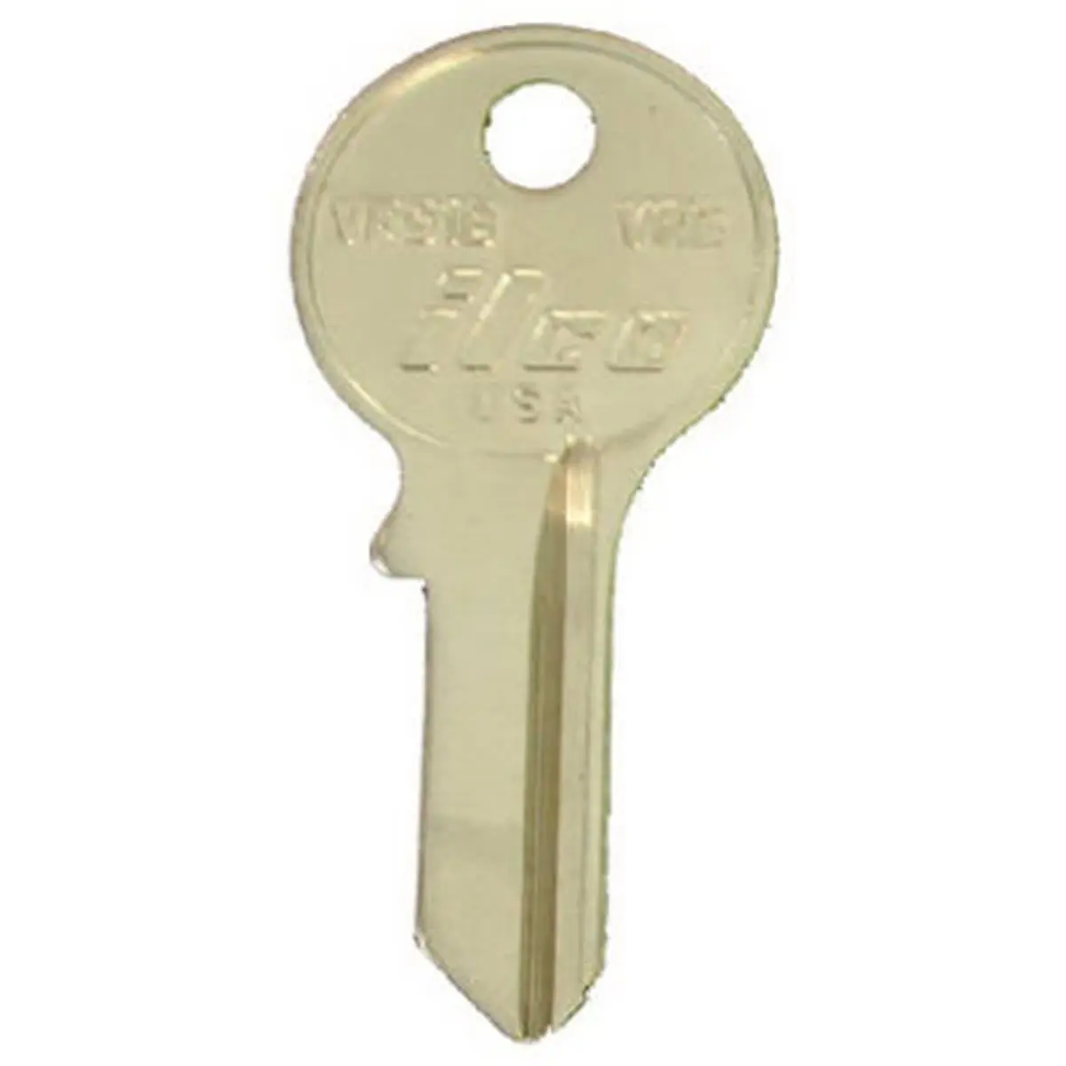 Kaba TruGuard Metal Key Blank (VR5-VR91B), 1.8x0.7x0.1 in, 10 Key Blank Pack for Motorcycle Locks & Security