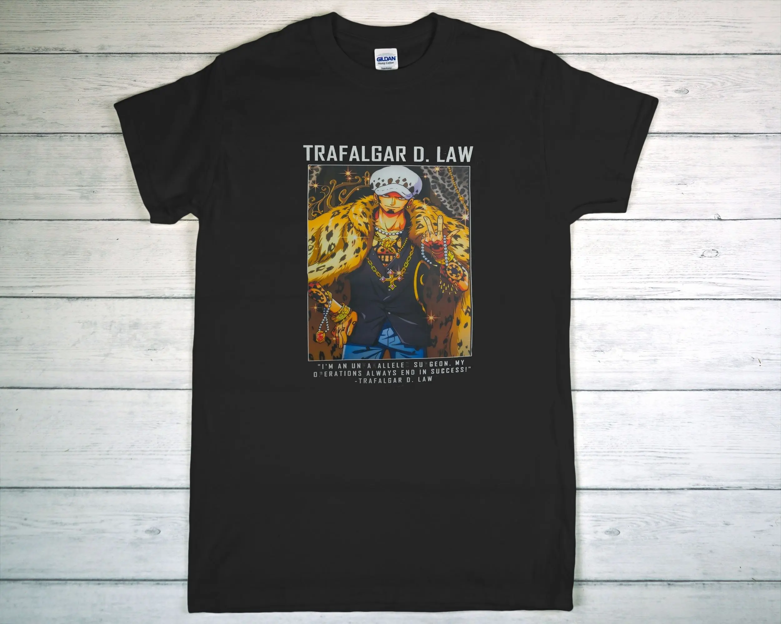 Trafalgar Law Shrit Top Womenswear Japanese Tshirt Casual Streetwear Shortsleeve
