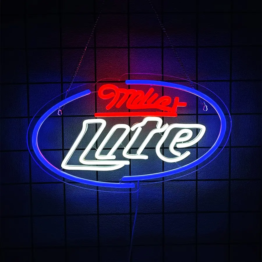 Beer Neon Sign Beer Neon Lights Signs for Wall Light Up Signs for Man Cave Pub Home Party Bedroom Neon Bar Sign Wall Art Decor Neon Accent Lights Decor Lighting