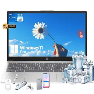 HP 2026 15.6 Touch-Screen FHD inch Laptop PC,Windows 11 Pro,Bluetooth 5.3,Intel Core i7-1355U, 32GB RAM, 512GB SSD,Backlit Keyboard, Wi-Fi 6,Silver,Bundle Accessory