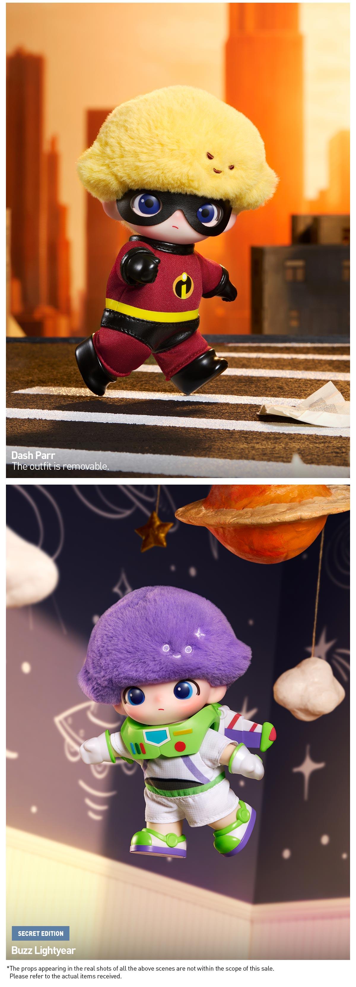 unboxing - POP MART DIMOO WORLD × PIXAR Series - Vinyl Plush Pendant Blind Box Keychain