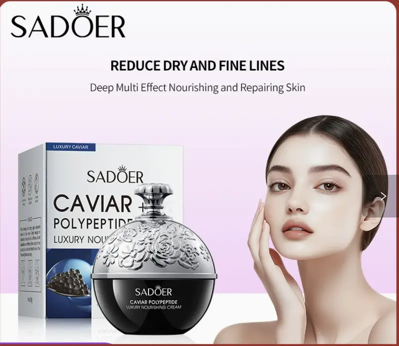SADOER 24K Golden Collagen Serum 40ml with Hyaluronic Acid for Dry
