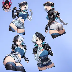Luna Snow - Rivals Waifu Decal Sticker 4 Pack