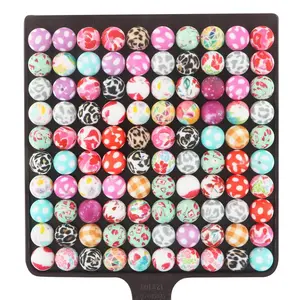 15mm Silicone Bead, 20pcs/set Random Color Bead, DIY Jewelry Making Supplies for Bracelet, Necklace, Earrings, Jewelry Making Accessories Handmade Crafts