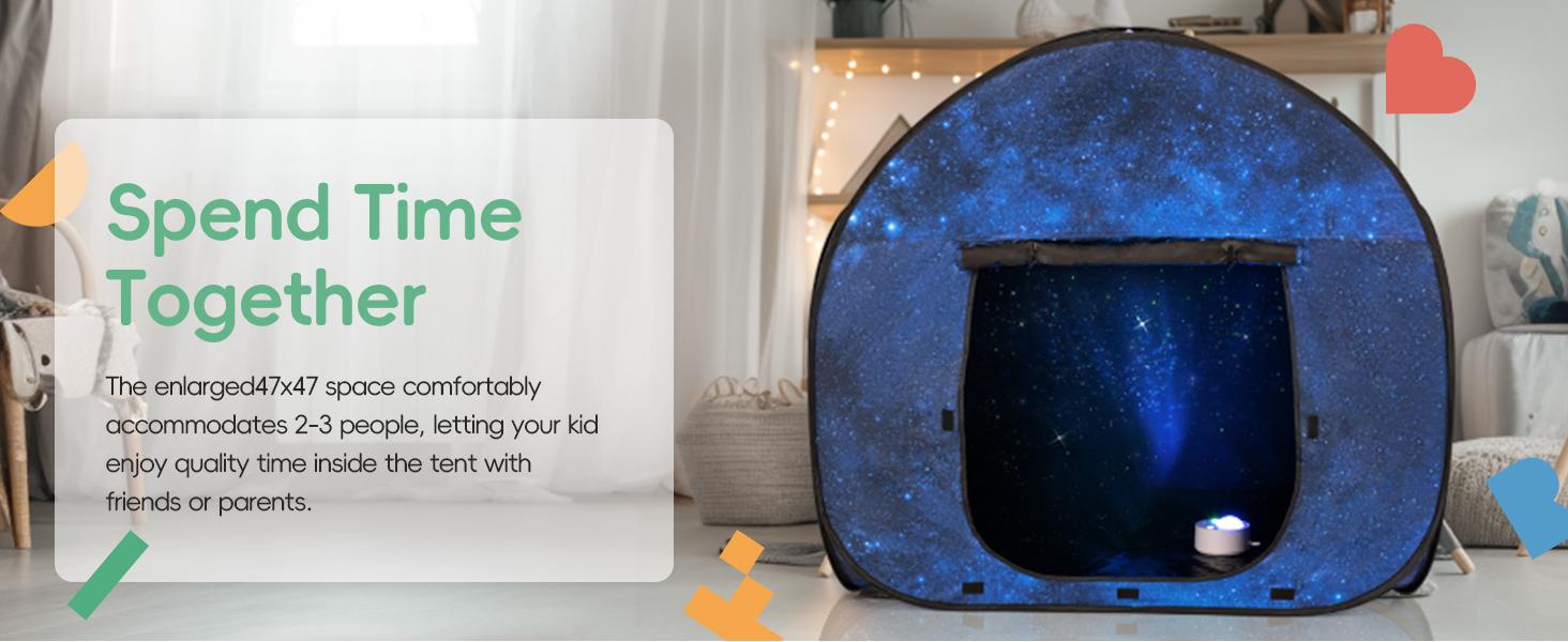 (Summer Turn-Up)OUTREE Sensory Tent 47 * 47 * 47 in, Sensory Tent for Kids with Autism, Pop-up Play Tent, Summer Turn Up & Father's Day Deal (Summer Turn-Up)OUTREE Sensory Tent 47 * 47 * 47 in, Sensory Tent for Kids with Autism, Pop-up Play Tent, Summer Turn Up & Father's Day Deal