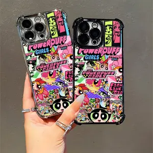 Powerpuff Girls Cartoon iPhone Case, Features Blossom Bubbles Buttercup, Compatible with iPhone 11/12/13/14/15/16 (Pro Max/Plus)