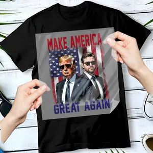 5sheet Trump 2024 Make America Great Again Trump Iron On Transfer T-Shirt Stickers Iron Heat Transfer DIY for t-Shirt/Bag/Pillow/Clothing DTF transfers Ready to Press for Election Shirt, Trump Rally