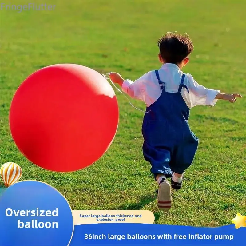 36-inch Giant Inflatable Ball - Extra Large, Durable Outdoor Sports Accessory for Backyard Games, Birthdays, Any Occasion (Suitable for Adults)