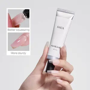 Solid Nail Glue, 1 Count Strong Transparent Soft Gel Nail Sticker, Solid Gel Nail Glue, DIY Nail Art Gel, Nail Art & Nail Polish, Nail Adhesive