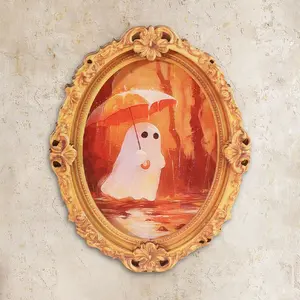 1PC Fun Refrigerator Decorating Magnet, Elliptical Frame Fridge Magnet, Home Decor Accessory, Perfect Gift Idea, Fun Kitchen Decoration