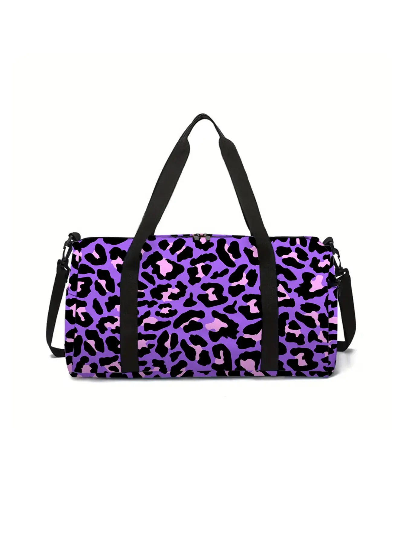 Leopard print large capacity travel duffel bag, portable storage bag, Multifunctional travel bag, Travel Essentials Bag