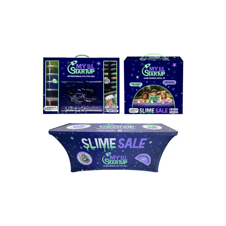 My Lil Startup Mogul Bundle Complete Entrepreneurial Kit for Kids 5-13 Years Slime Business Kit Multi-purpose Tablecloth Refill USA