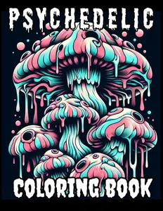 Psy-chedelic Coloring Book: 50 Trippy Pages: Mushrooms, Creatures, Surreal Worlds, Skulls and animals, for Adults and Teens, Relaxation and Exploration
