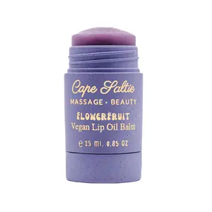 "Blue Butterfly" Flowerfruit Vegan Oil Lip Balm, 25 ml. — Lavender, Cotton Candy