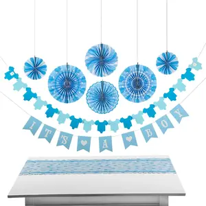 Blue It’s a Boy Baby Shower Decorating Kit - 9 Pc.