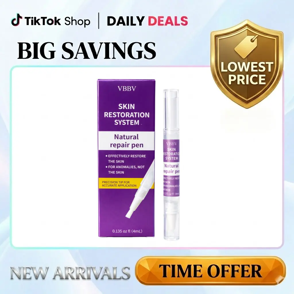 VBBV Gentle Blemish Care Skin Repair Pen - Natural Extracts Formula for Abnormal Condition Relief & Health Restoration; 1pc Trial Option, 2pc Obvious Effect, 3pc Lesion Elimination, 1+1pc Best Combination