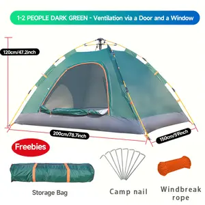 【Pop-up】 Family Camping Tent Portable Easy Setup Canvas Dome Tents for Camping Outdoor Hiking and Backpacking Waterproof Ventilation,garden globe tent. Perfect Gift