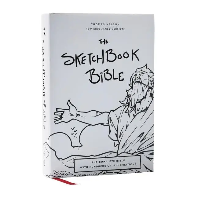 The Sketchbook Bible: The Complete Bible with Hundreds of Illustrations (Nkjv, Hardcover, Red Letter, Comfort Print) by Paul Mignard