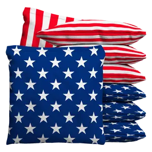 American Flag USA Stars & Stripes Baggo 9.5oz Bean Bag Toss Bags (set of 8)