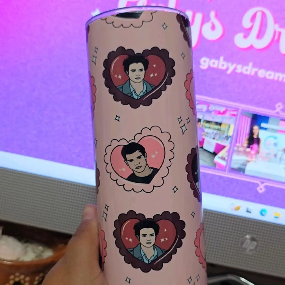 Twilight Vampire Hearts Valentine Tumbler