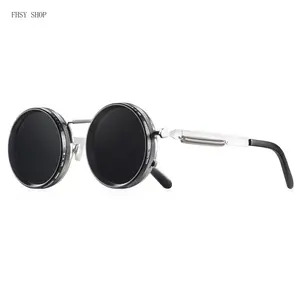 Wholesale Unisex Handmade Adjustable Polarized Sunglasses, Alloy Semi-Rimless UV-Protection Lens, Travel Outdoor Fashion Eyewear